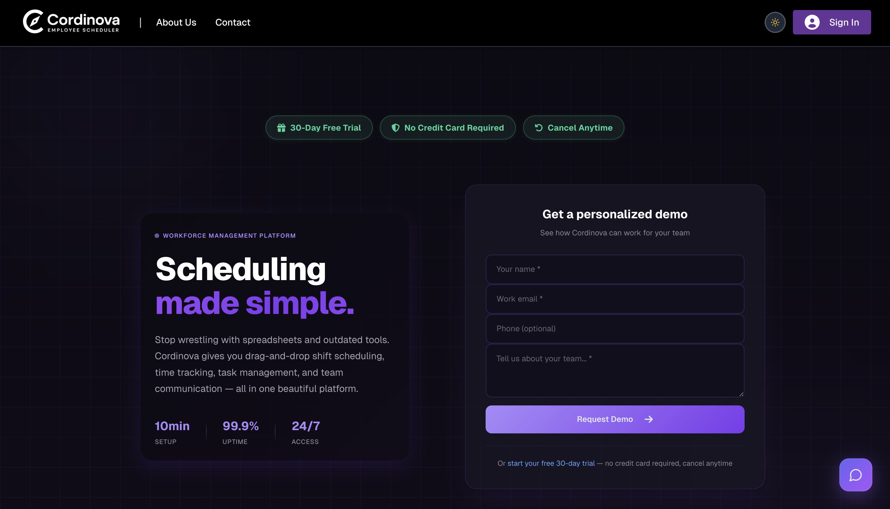 Cordinova Screenshot